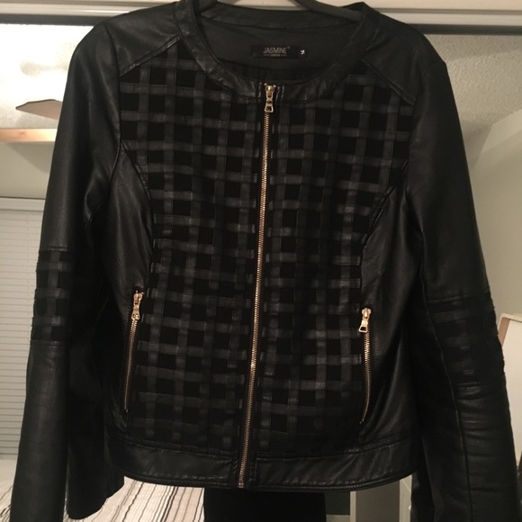 ASOS Jasmine faux leather jacket UK size 14 US 10 - Picture 1 of 3
